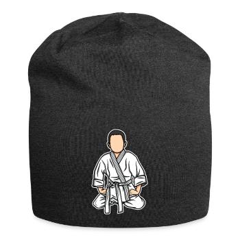 Funny judo kid - Jersey Beanie - charcoal grey - Front