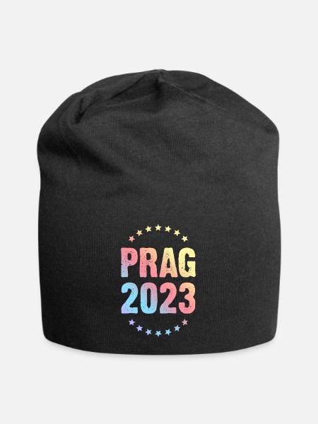Prag 2023 - Jersey-Beanie - Schwarz