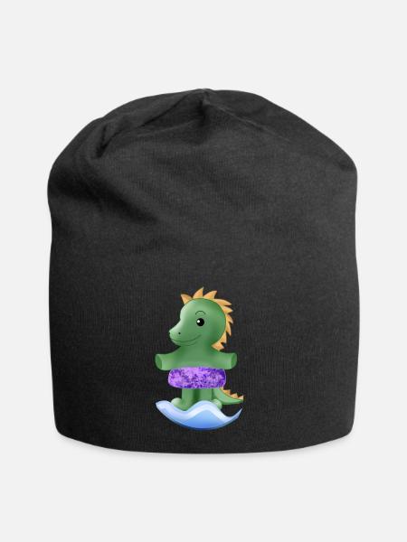 Petit dinosaure - Bonnet en jersey - noir
