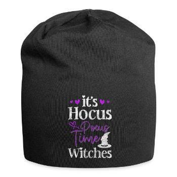 Sortilège de balai de sorcellerie Wicca - Bonnet en jersey - noir - Devant