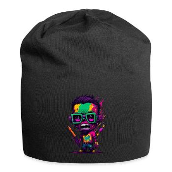 Bunter cooler Zombie - Jersey-Beanie - Schwarz - Vorne