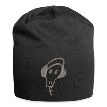 Totenkopf-Musik - Jersey-Beanie - Schwarz - Vorne