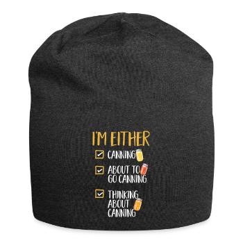 Einmachen Einkochen Lebensmitteln Konservieren - Jersey-Beanie - Anthrazit - Vorne
