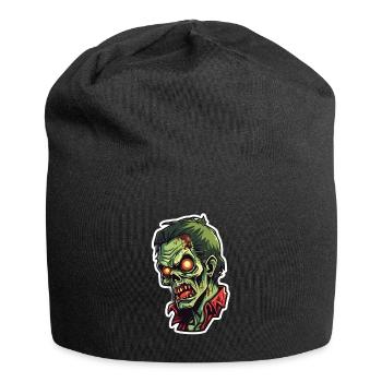 Cartoon zombie - Jersey Beanie - black - Front