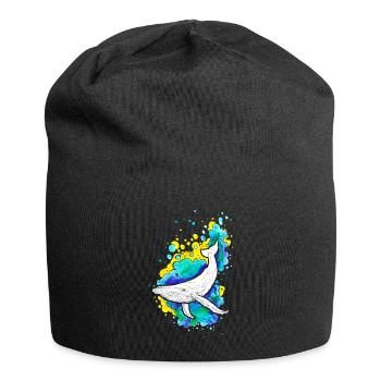 Baleine à bosse - Bonnet en jersey - noir - Devant