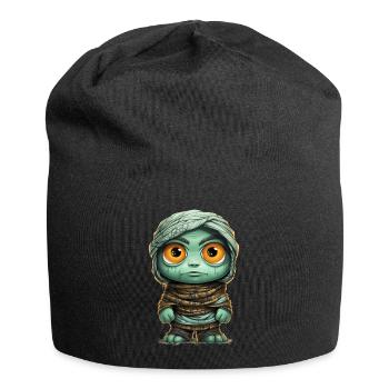 Halloween Spooky Cartoon Mummy - Jersey-Beanie - Schwarz - Vorne