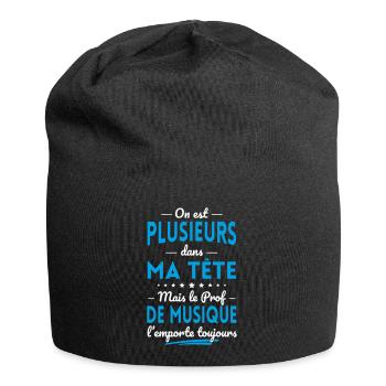 Plusieurs dans tête le Prof de Musique l'emporte - Bonnet en jersey - noir - Devant