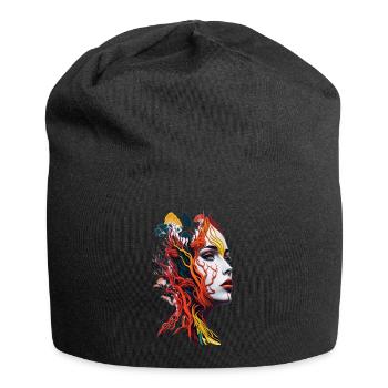 Die Erden-Frau-Union - Jersey-Beanie - Schwarz - Vorne