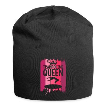 Trampoline Queen - Jersey-Beanie - Schwarz - Vorne