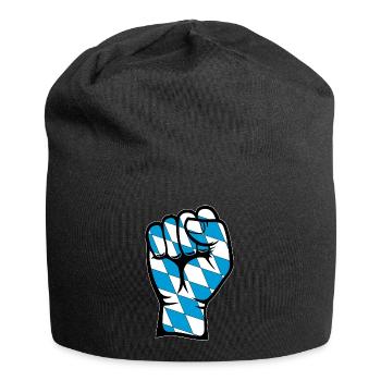 Bayern Flagge Faust - Jersey-Beanie - Schwarz - Vorne