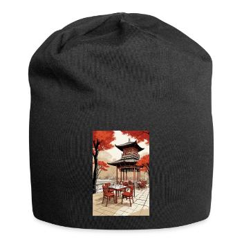Asian Coffee - Jersey Beanie - black - Front