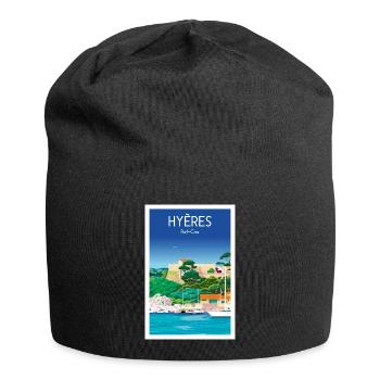 Hyères Port Cros - Jersey Beanie - black - Front