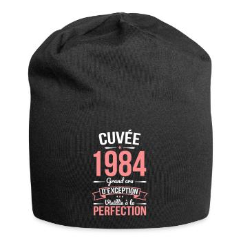 Anniversaire 40 ans - Cuvée 1984 - Cadeau Humour - Bonnet en jersey - noir - Devant