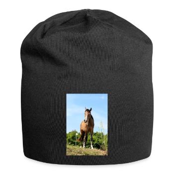 horse - Jersey Beanie - black - Front