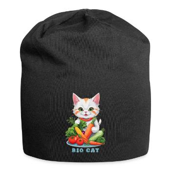 Chat Bio - Bonnet en jersey - noir - Devant