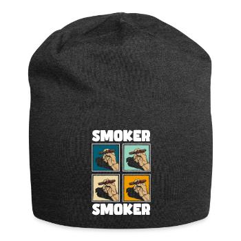 Tabak Kippe Dampfen - Jersey-Beanie - Anthrazit - Vorne
