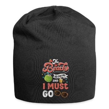 Holiday, Waves, Breeze, Nature - Jersey Beanie - black - Front