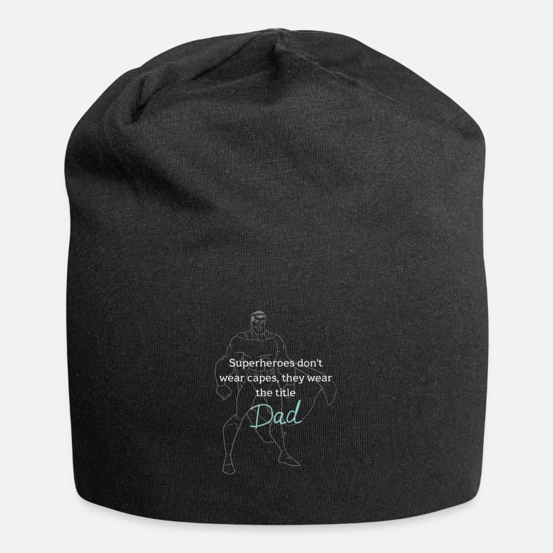 Superhero Dad - Jersey Beanie - black
