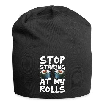 Japanisch Nigiri - Jersey-Beanie - Schwarz - Vorne