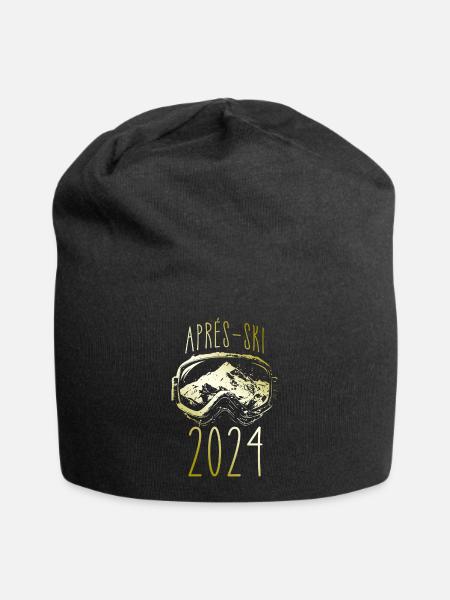 Apres Ski 2024 Berge - Jersey-Beanie - Schwarz