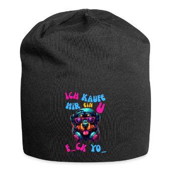 Rottweiler "Fuck You" - Jersey-Beanie - Schwarz - Vorne