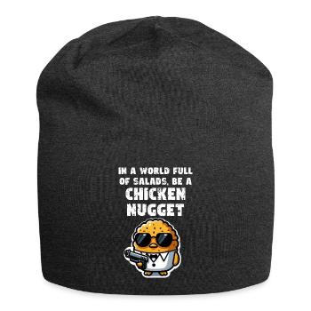 Chicken Nuggets Funny Chicken Nugget Meme Nugget - Jersey Beanie - charcoal grey - Front