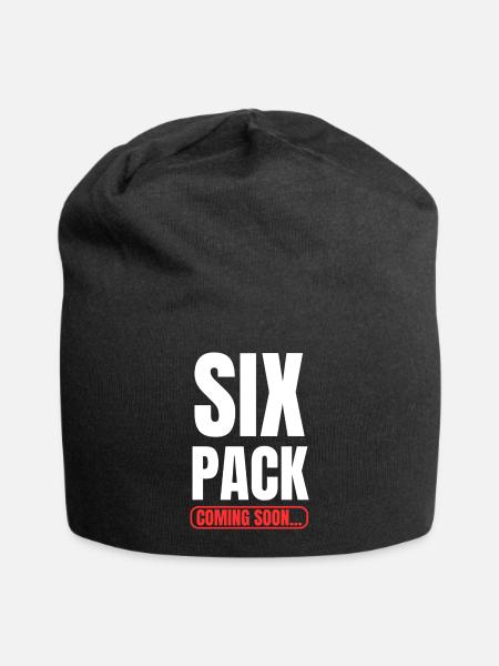Six Pack coming soon! Fitness Motivation Sport - Jersey-Beanie - Schwarz