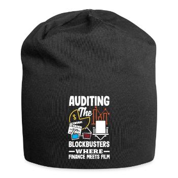 Auditing Blockbusters Where Finance Meets Film - Jersey-Beanie - Schwarz - Vorne