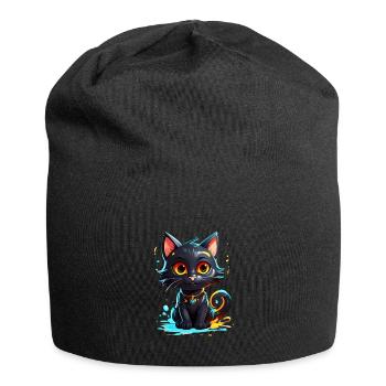 Black Kitty - Jersey Beanie - black - Front
