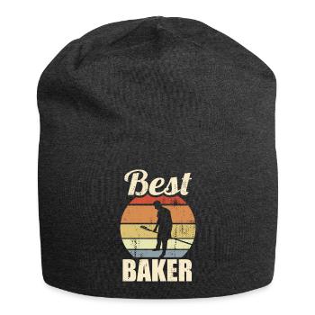 Funny Baker - Jersey Beanie - charcoal grey - Front