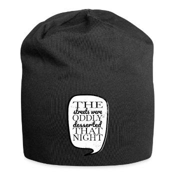 creative writing funny funny quote - Jersey-Beanie - Schwarz - Vorne
