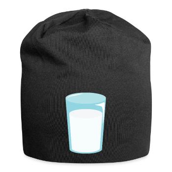 Glas Milch - Jersey-Beanie - Schwarz - Vorne