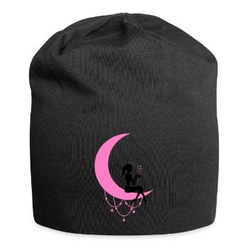 fee elfe halbmond fantasie - Jersey-Beanie - Schwarz - Vorne