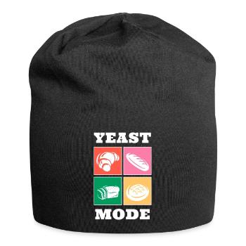 Illustration de pain drôle de mode à la levure - Bonnet en jersey - noir - Devant