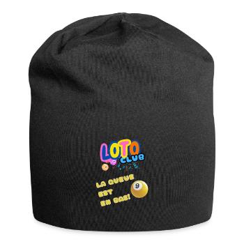 LOTO - BINGO - 9 - LA QUEUE EST EN BAS - Bonnet en jersey - noir - Devant