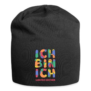 Ich bin ich - Limited Edition Selbstvertrauen Mut - Jersey-Beanie - Schwarz - Vorne