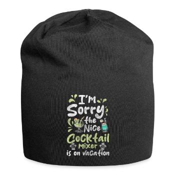 Bouteille de mélangeur Holiday - Bonnet en jersey - noir - Devant