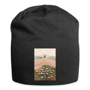 Jesus Verlässt Die 99, Christliche Wandkunst, - Jersey-Beanie - Schwarz - Vorne
