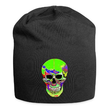 colorful Scull - Jersey-Beanie - Schwarz - Vorne