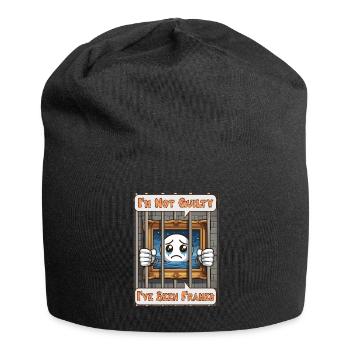 Je ne suis pas coupable, j’ai été piégé - Bonnet en jersey - noir - Devant