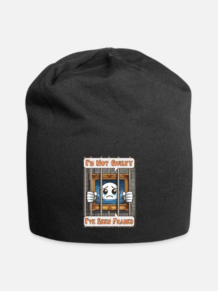 Je ne suis pas coupable, j’ai été piégé - Bonnet en jersey - noir
