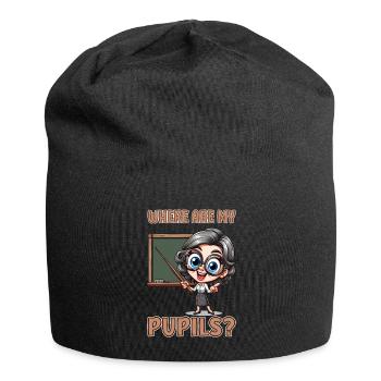 Where are my pupils? - Jersey Beanie - black - Front