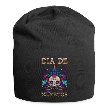 Dia de Muertos Festival of the Dead Honor Commemoration - Jersey Beanie - black - Front