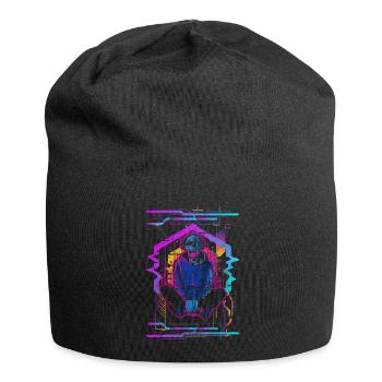 Zukunft Android Neon Gaming - Jersey-Beanie - Schwarz - Vorne