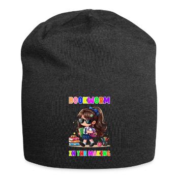 Rat de bibliothèque en fabrication - Bonnet en jersey - charbon - Devant