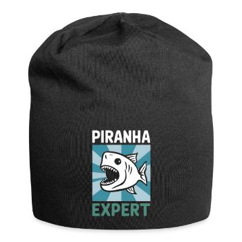 Piranha - Jersey-Beanie - Schwarz - Vorne
