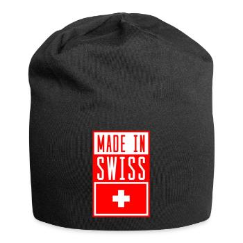 swiss made in 2 - Jersey-Beanie - Schwarz - Vorne