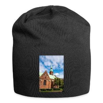 Klosterkirken, Aarhus, Dänemark - Jersey-Beanie - Schwarz - Vorne