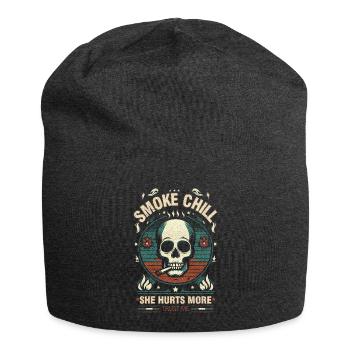 Smoke Chill Design Sagesse et style décontractés - Bonnet en jersey - charbon - Devant