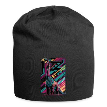 Langhals Brachiosaurus Dinosaurier - Jersey-Beanie - Schwarz - Vorne